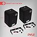 Pyle Home Dual Waterproof Outdoor Speaker System - 5.25 Inch Pair of Weatherproof Wall/Ceiling Mounted Speakers w/Heavy Duty Grill, Universal Mount - for Use in The Pool, Patio, Indoor PDWR40B (Black)