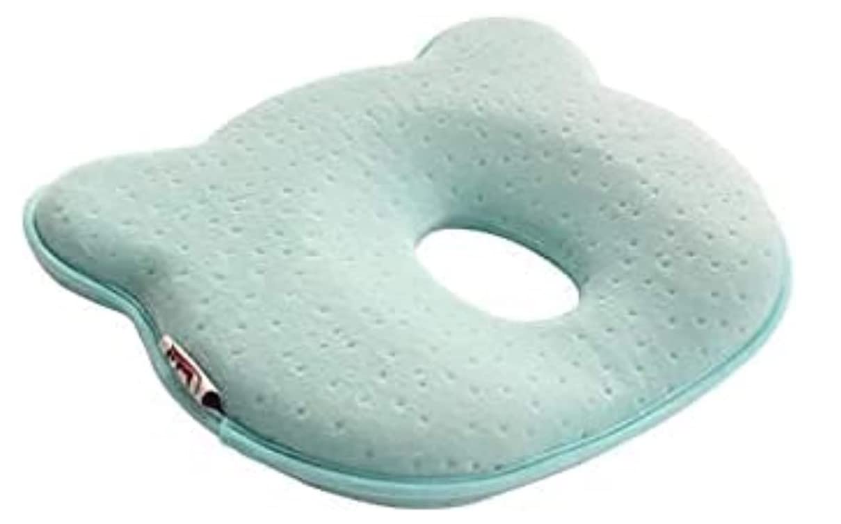 Showay0-12month Infant Baby Memory cotton Stereotyped pillow kids sleep pillow Newborn Head Protection Cushion Sleep Positioner