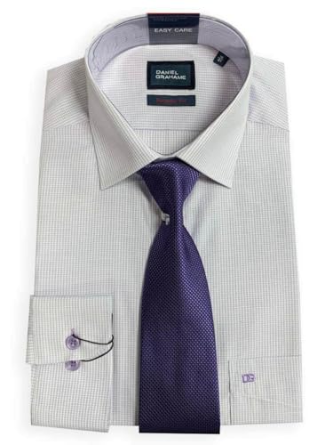 Chemise lilas Gordon Daniel Grahame pour un mariage ou une réunion professionnelle
