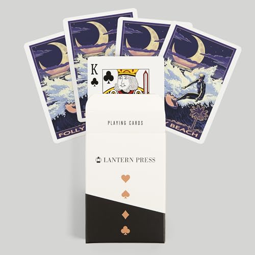 Juego de naipes Folly Beach, Surfer, 52 cartas póker miniatura 6