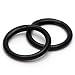 Enosea 10Pcs Zinc Alloy Spring O Ring, 1-1/4" 32mm Gate O Ring Round Carabiner Snap Clip Trigger Spring Keyring Buckle, Metal O Ring for Bags,Purses