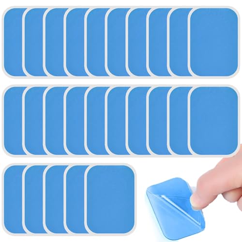 25 Stück 4*6CM EMS Gel Pad,Gel Pads Kompatibel,Tens Pads,EMS Pads,Ersatz Gelpad Kompatibel mit Beurer Em 59 Heat Geräten,Beurer em 59 heat gel-pads nachkaufset für Bauchmuskeltrainer Elektrisch