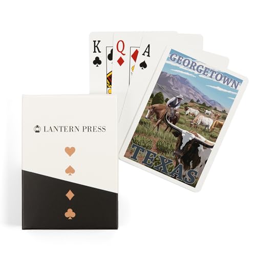 Georgetown, Texas, Longhorns (52 Playing Cards, Poker Size Card Deck with Jokers)