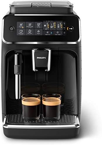 PHILIPS 3200 Series Fully Automatic Espresso Machine w/Milk Frother, Black, EP3221/44