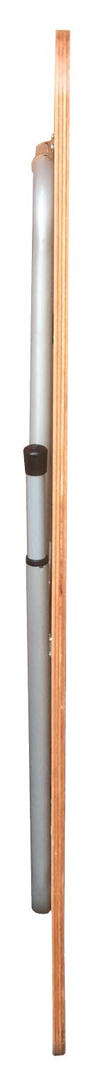 CASTELMERLINO 174 Tavolo Prolunga Allungatavolo in Compensato Marino cm 120 x 80, Gambe Telescopiche cm 65-86