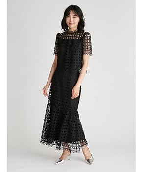 【美品】ツイストレースブラウス サックスブルー 36 セルフォード 美品】ツイストレースブラウス サックスブルー 36 セルフォード