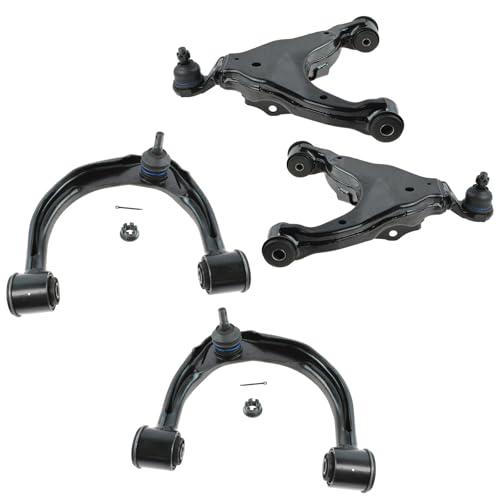 TRQ Front Left and Right Upper and Lower Control Arm