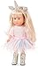 Produktbild Götz 1813032 Just Like me - Mia als Einhorn Puppe - 27 cm große Stehpuppe mit extra Langen blonden Haaren, blauen Schlafaugen in einem 7-teiligen Set
