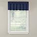 GPD Newport 60-inch x 12 inch Rod Pocket Valance Window Curtain, Navy