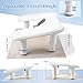 Big Adjustable Nail Arm Rest for Nails Tech with Rotating Phone Holder, U-Shaped Manicure Hand Rest, PU Leather Hand Stand with Pad for Nail Salon, Nail Tech, and DIY(White)
