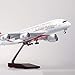 GLXLSBZ 1/16047,5 cm Modello di Aeroplano Airbus A380 Modello di Aeroplano con Ruota con luci (Aeroplano pressofuso)