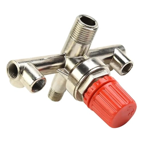 Interruptor de compresor de aire con tubo de doble salida para regular presión estable 4