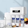 RO Water Filter System 400 GPD for Under Sink, 5 Stage Water Filtration, Built-in Pump, BPA Free, 2.5:1 Pure to Drain,with3.2G Pressurized Water Storage Tank and Dedicated Faucet
