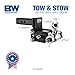 B&W Trailer Hitches Tow & Stow Adjustable Trailer Hitch Ball Mount - Fits 2