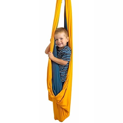 Bliablu Indoor Sensory Swing For Kids + Ceiling Hanging Kit – Compression Hammock, Therapy Swing For Outdoor & Classroom Activity – Great Cuddle Swing For Kids & Adults With Special Needs & Adhd #TOP9