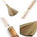 TTS For Home - Vietnamese Natural Whisk Broom - Straw Soft Broom - Long Handle Broomstick for Cleaning, Decoration, Wedding with 45.28 inch Length