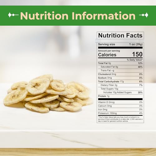 Sincerely Nuts Dried Banana Chips Sweetened - Fresh Sweet Dried Bananas Made w/Ripe Fruit & Coconut Oil - Kosher, Vegan & Gluten Free Snack, 5lb Bag