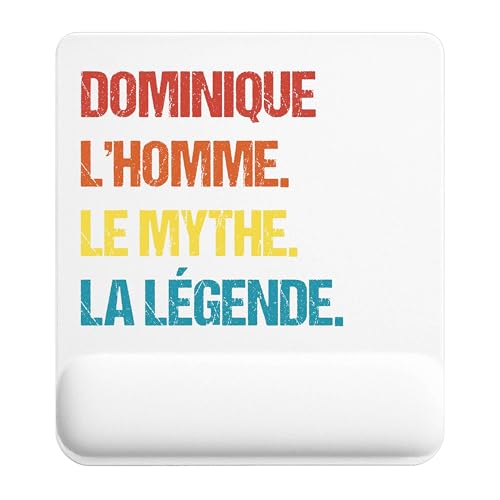 Planetee Tapis de Souris Dominique Mythe Légende Vintage | Accessoire Bureau Ergonomique - Idéal pour Anniversaire, Collègue, Secret Santa Noël, Fête des Pères et Fête des Mères