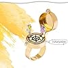 Beste Freunde Ringe, 2 PCS BFF Golden für Immer, Anime Ästhetik Offene Kappe Ring Schmuck Geschenke für Frauen Mädchen #3