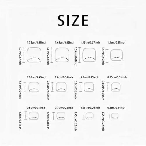 Image of Star Press on Toenails Black Fake Toenails Short Square Stick on Toe Nails Reusable Mate Full Cover False Toes for Women Manicure 24Pcs