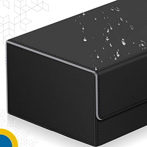 1200+ Card Deck Case For Trading Cards, Leather Commander Card Storage Box Magnetic Card Holder Fit For Yugioh, Mtg And Sport Cards #TOP4