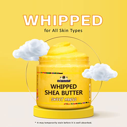 AKWAABA Whipped Shea Butter (Sweet Mango) | 12 oz | Nourishing, Moisturizing & Hydrating | For All Skin Types - Image 5