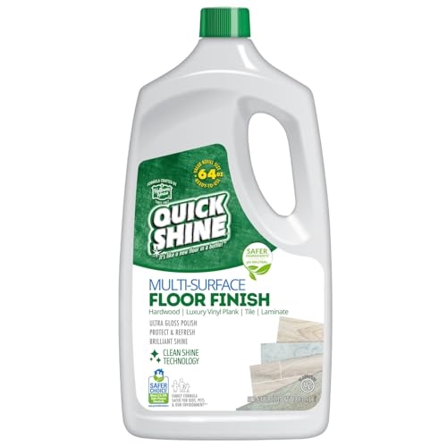 Quick Shine Multi Surface Floor Finish 64oz | Cleaner & Polish to use on Hardwood, Laminate, Luxury...