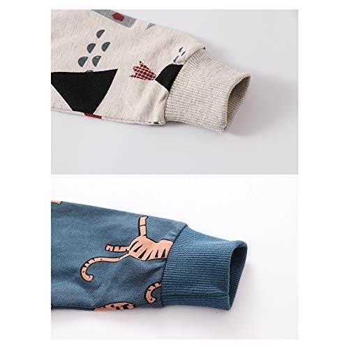 Toddler Boys Crewneck Sweatshirt, Cotton Long-Sleeve Pullover Cartoon Print4