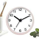 Wasserdichte Uhr für die Dusche - Batteriebetriebener Saugnapf-Alarm für die Wand,Zum Aufhängen geeignete Duschuhr | für Badezimmer, Innenbereich, Küche, Sauna, Wanne, Pool, Wohnung, Schlafsaal