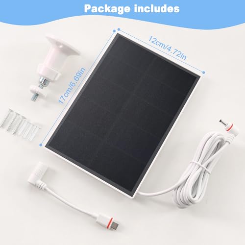 Panneau solaire Ring Camera compatible Stick Up Cam et Spotlight Plus 4W 6V - 8