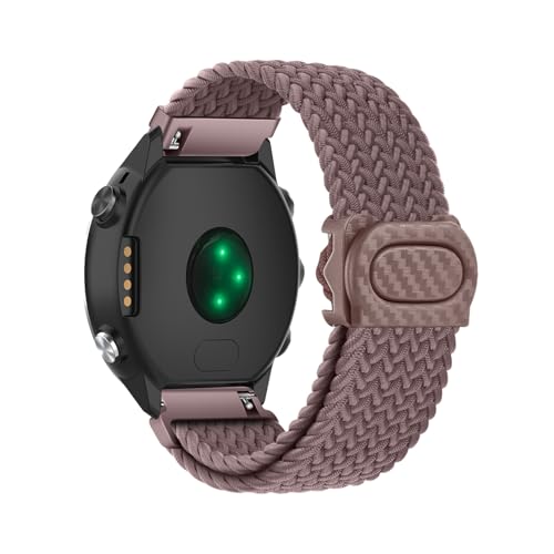 Nylon Trenzada Correas Compatible con Garmin Forerunner 255/255 Music Correa, Elástica Suave Nailon Ajustable Banda de Repuesto Deportiva para Garmin Forerunner 255/255 Music Pulseras (4)