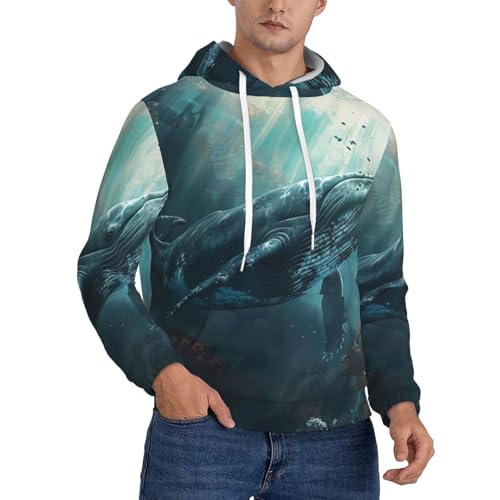 Sweat à capuche sport décontracté baleine pour vos balades