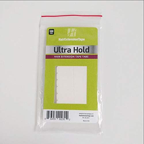 "Ultra Hold" Hair Extensions Tape Double Sided Tapes Stickers Adhesive for Men Hair System Replacement Toupee Hair Extension Wig Bundles Hair Weave Closure(4CM X 0.8CM X 12ROW & 10 pieces in 1 bag)