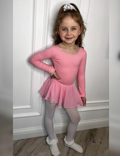 Image of Arshiner Kids Girls Classic Long Sleeve Leotard Dance Ballet Dress