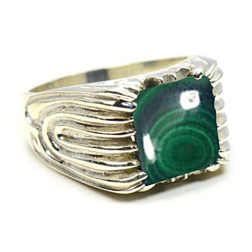 Bague en argent 925 avec pierres précieuses homme pour un cadeau d'anniversaire