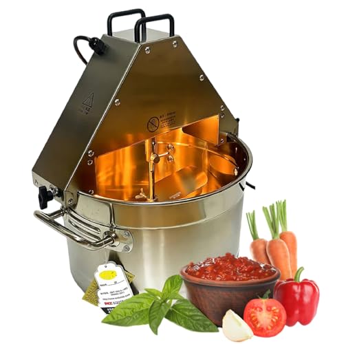 Agitador automático con función de calefacción para mezclar eficientemente sopas, salsas y gachas