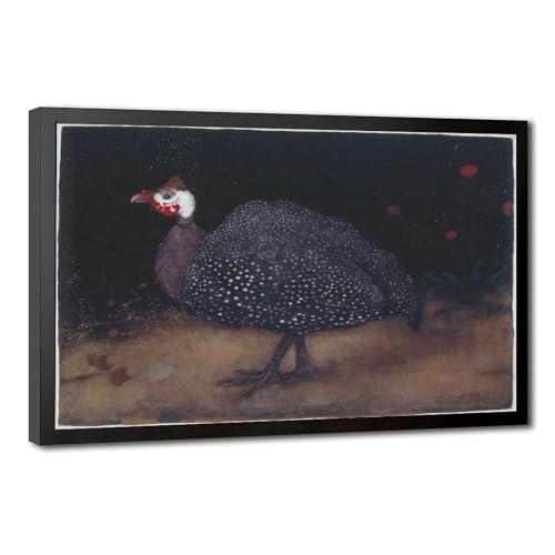 Affiche oiseau Jan Mankes déco minimaliste en toile imprimée avec cadre 30x45 cm