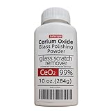 10 OZ (284g) 99% Cerium Oxide Glass Polishing Powder 9-15µm Removes Scratches - Automotive Glass, Architectural Glass, Household Panels, Shower enclosures, Fish Tanks, Store Windows,