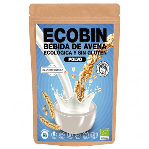 Leche En Polvo De Avena Ecológico ECOBIN | Envase 400 g.