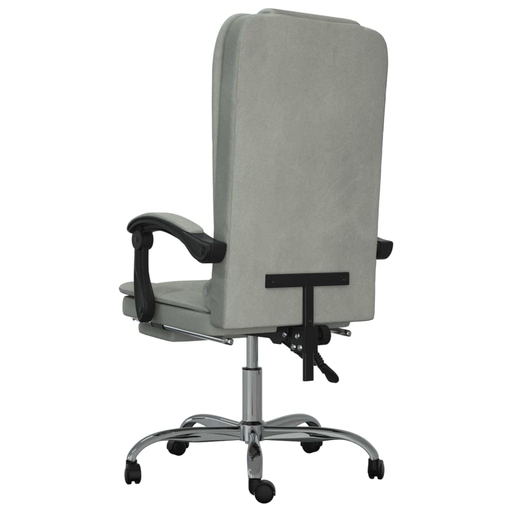 Silla de oficina de masaje con función de masaje y respaldo ajustable, rotación de 360 grados, altura regulable y ruedas para una óptima libertad de movimiento en el área de trabajo