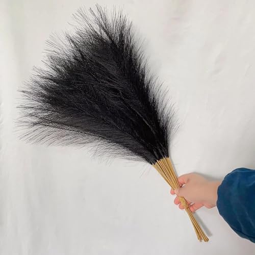Decoración Boho con 20 piezas de pasto pampas negro miniatura 1