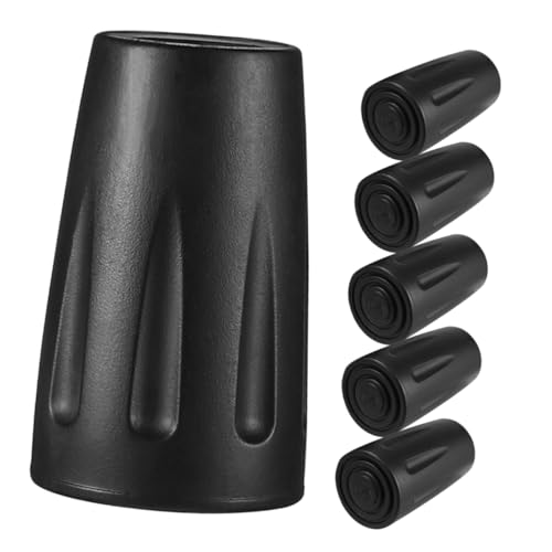BESPORTBLE 6Pcs Non Slip Cane Replacement Tips Durable Crutch Tips for Enhanced Stability for Walking Sticks and Hiking Accessories
