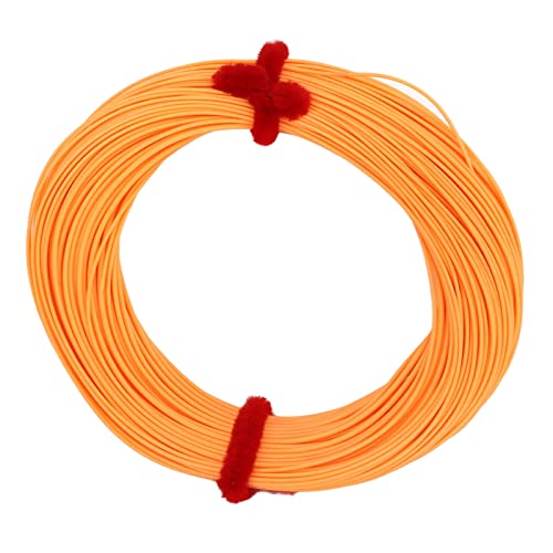 Yuecoom Floating Fly Line, 30m Weight Forward Floating Fly Line(Orange)