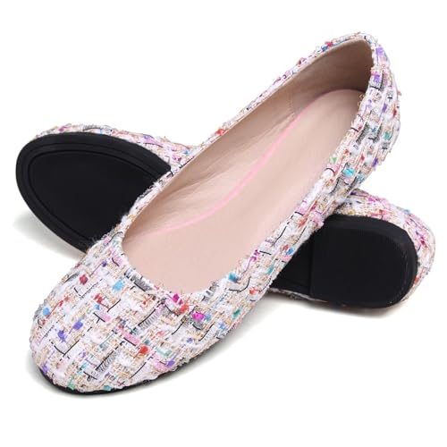 Image of SAILING LU Casual Shoes for Women Dressy Ballet Flats | Comfort Fit, Work Shoes,Casual for Women, Slip-Ons Loafers