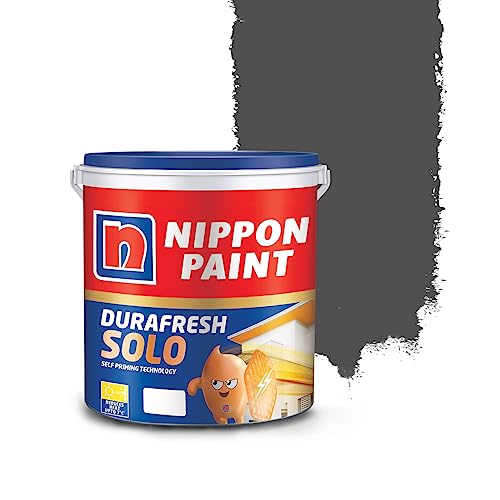Image of Nippon Paint Durafresh Solo Exterior Emulsion Paint (Black Swan, 4 L)