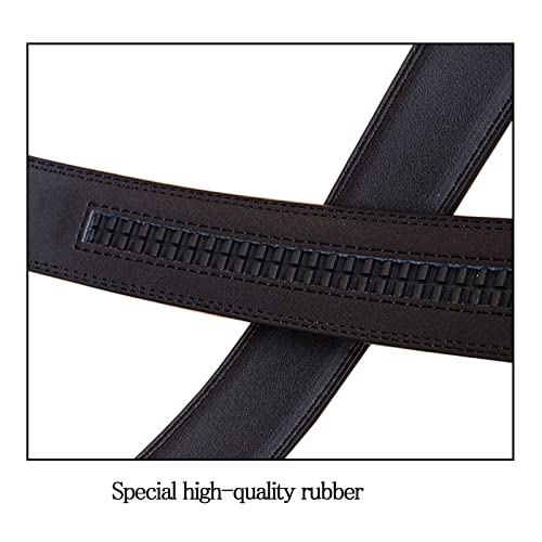 Mens Leather Adjustable Ratchet Belt Eagle Belt for Men,Business Formal,Black b,115CM/45.3''3