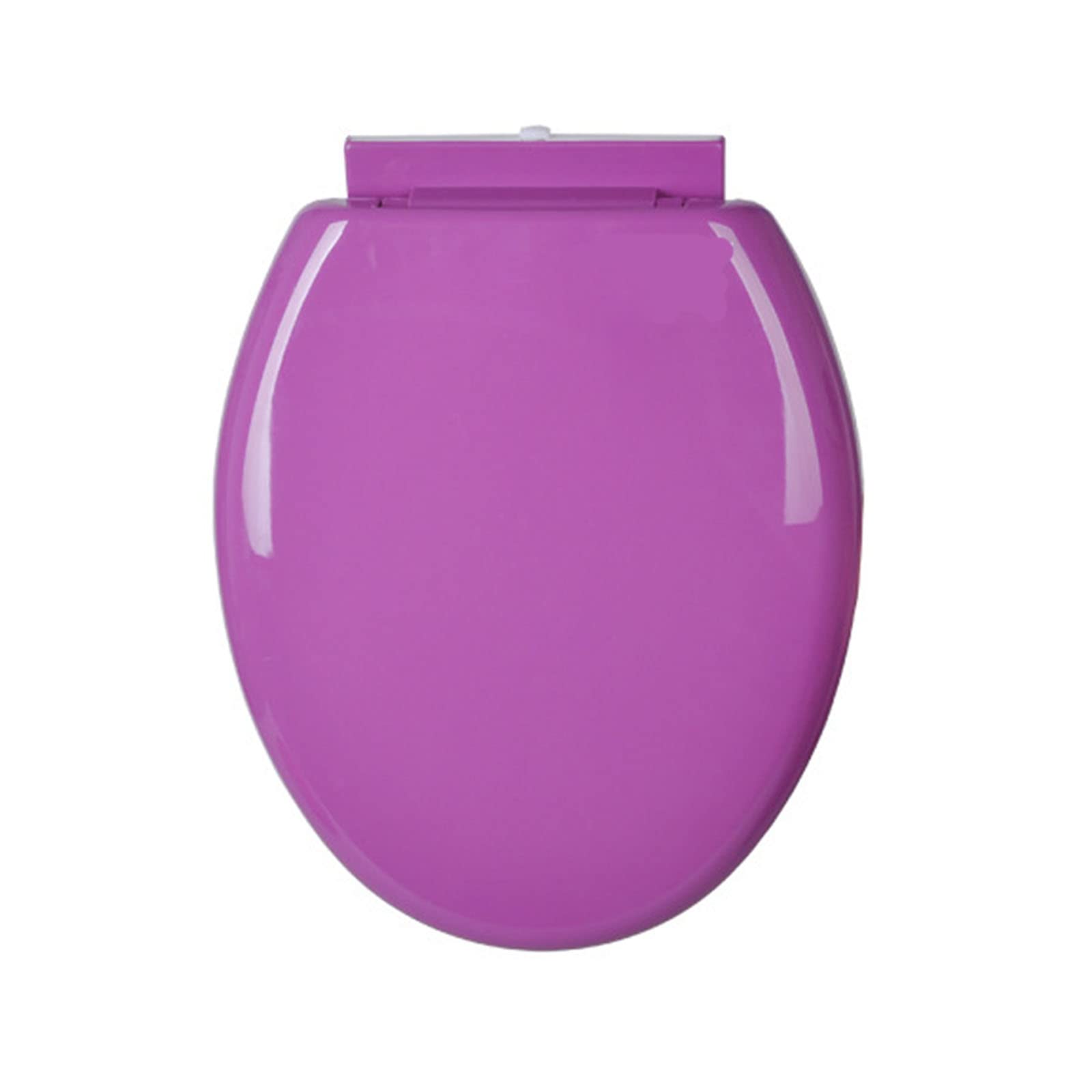 Ugzxcvbn Purple Soft Close Toilet Seat With Adjustable Hinges, D-Shaped Slow-Close Toilet Seat, Abs, Adjustable Hinges, Quick-Release, Multicolor(Purple)