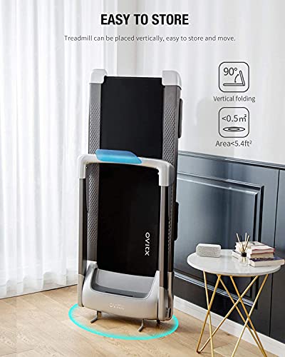 OVICX Q2S Folding Portable Treadmill Compact Walking Running Machine for Home Gym Workout Electric Foldable Treadmills… - Image 7