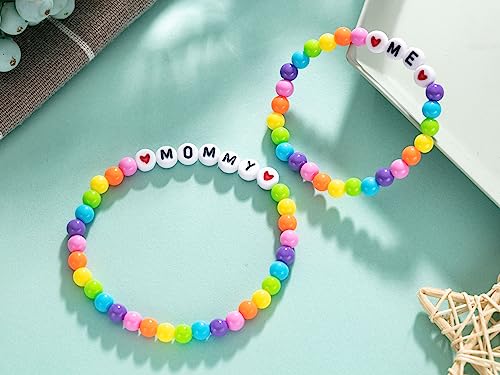 First day of kindergarten bracelet Back to School Mommy and Me Bracelet Set for 2 First Day of School Gifts for Boys Girls4
