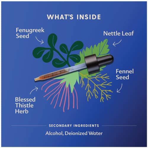 Motherlove More Milk Plus (2 Ounce Tincture) Fenugreek-Based Lactation Supplement To Optimize Breast Milk Supply—Usda Certified Organic, Vegan, Kosher, Soy-Free #TOP2